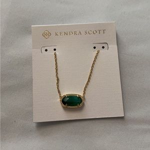 Kendra scott Elisa gold and green